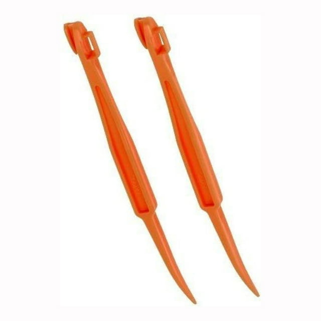 2 pcs Citrus Peeler in Bright Orange Color - Replaces Tupperware Peeler Bright Orange