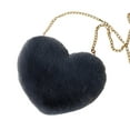 thumbnail image 4 of Bolso bandolera con cadena en forma de corazón para mujer y mujer, bolso de mano, de noche Gris oscuro Jinwen bandolera de mujer, 4 of 8