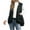Black, variant on yuCgh Women's Casual Fashionable And Comfortable Jacket With Zipper And Hooded Casual Vest Coat with Practical Design for Layering and Style,Black L
