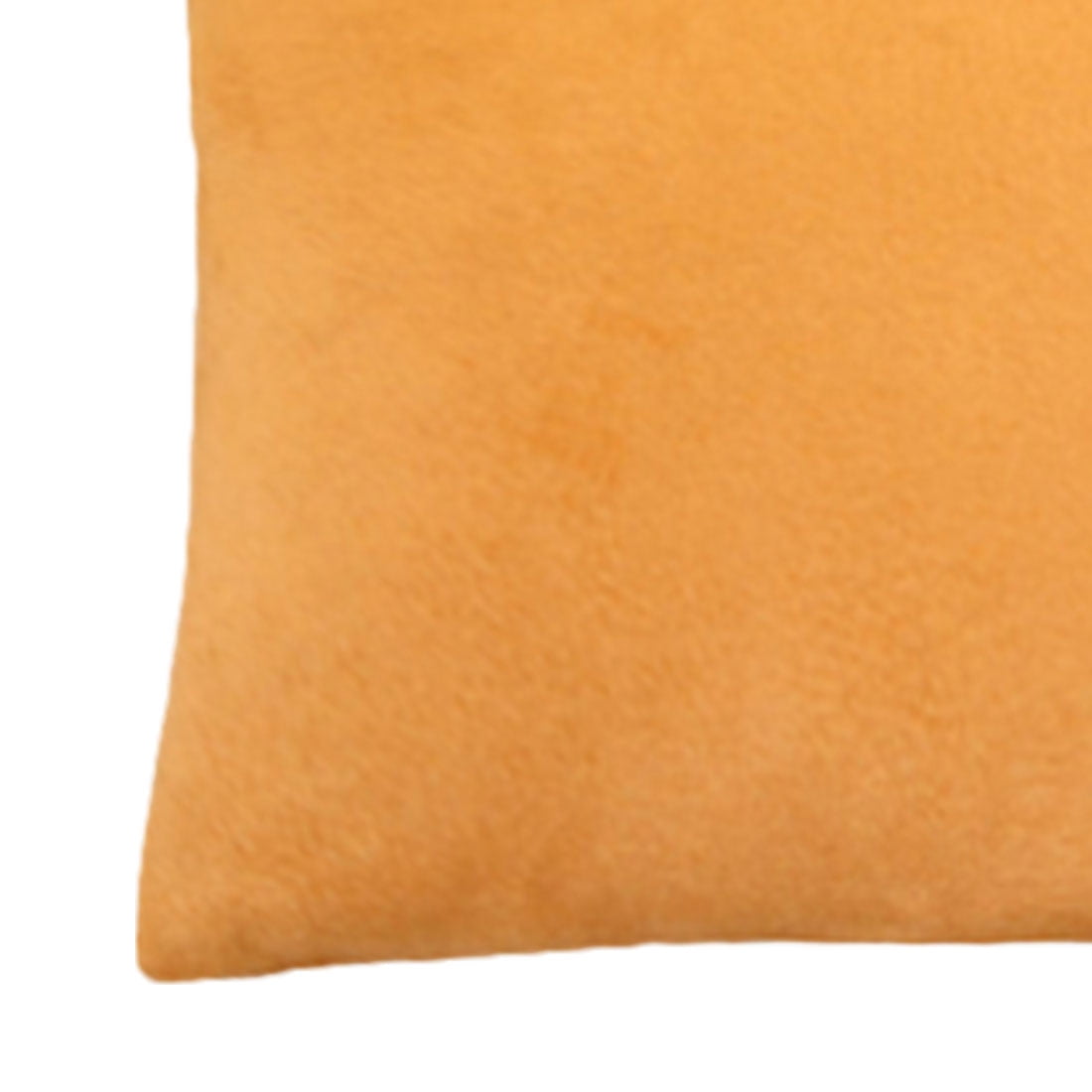Unique Bargains Solid Velvet Soft Square 80/20 Viscose Throw Pillow Covers 18" x 18" Pumpkin