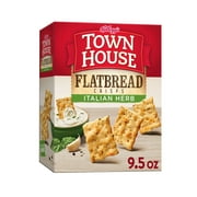 Town House Flatbread Crisps Italian Herb Oven Baked Crackers, 9.5 oz