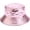 Pink, variant on Trendy Waterproof Fisherman Hats Metallic Bucket Hat for Women and Men