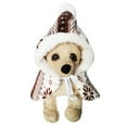 thumbnail image 6 of SPRING PARK Dog Cat Clothes, Soft Warm Coat Coral Fleece Pet Christmas Snowflake Cloak Outfits Costumes, 6 of 7