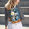 thumbnail image 5 of Goofa The Nightmare Before Christmas Pattern Durable Canvas Daypack - High-Quality Vintage Backpack, Compact & Versatile for Travel and Everyday Use-Medium, 5 of 5