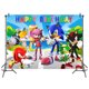 thumbnail image 3 of Nuevos suministros para fiestas de Sonic de dibujos animados, vajilla desechable para fiestas de cumpleaños de niños, platos de papel, vasos, servilletas, decoraciones para baby shower, 3 of 5