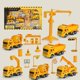 thumbnail image 2 of Set de construcción infantil con excavadora, camión volquete y cemento. Juguete educativo de ingeniería. Ideal para niños mayores de 3 años. 16 piezas. Vehículos RC., 2 of 9