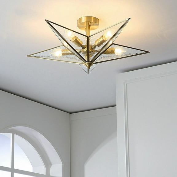CNCEST Star Shape Chandelier Ceiling Light Pendant Lamp Kids Room Ceiling Light Home