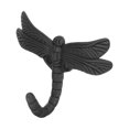 thumbnail image 1 of Heavy Duty Hangers Single Coat Hanger Cast Iron Coat Hook Dragonfly Wall Hook Wall Mounted Key Rack, 1 of 3