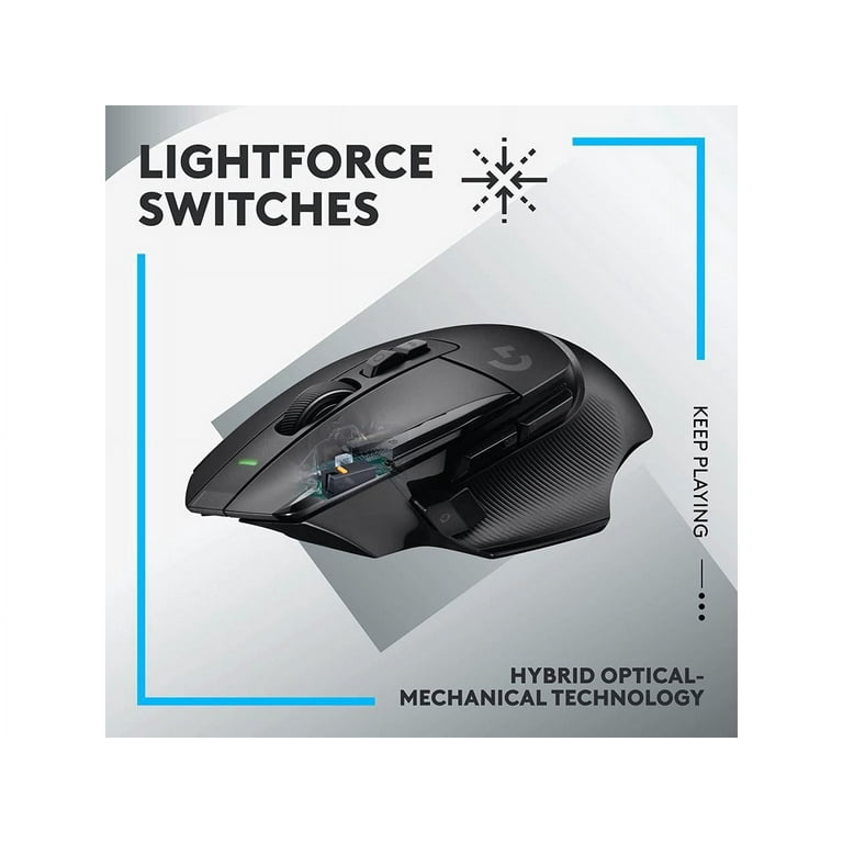 Logitech G502 X LIGHTSPEED Wireless Gaming Mouse (Black) - 910-006187,  097855167101