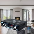 thumbnail image 4 of AK35 Bluetooth 5.0 Amplificador de audio estéreo de 2 canales Receptor Mini .0 CH parltavoces domésticos de 90 W x 2 con control Sunnimix amplificador estéreo, 4 of 8