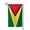 Square, variant on Guyana Flag Garden Flag Double Sided Small Flag Yard Home Decorative Flags Banner 12.5 x 18 Inch Fillet