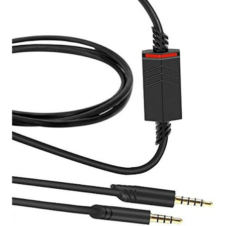 wonima66 2.0M Replacement Audio Cable Compatible with Astro A40 A40TR Gaming Headset, Inline Mute Wire and No Volume Control Cord (TPE Cord)