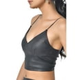 thumbnail image 3 of Ladies Stretch Leather Halter Top, 3 of 6