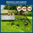 thumbnail image 5 of Studyset Chicken Runs for Yard with Cover,Chicken Tunnels for Yard,Portable Chicken Coop Run with Corner Frames,Metal Chicken Coop,Small Metal Chicken Cage for Ducks,Rabbits, 5 of 8