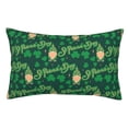 thumbnail image 1 of Fotbe St Patrick's Day9 Funda de Almohada Decorativa Estilo Occidental, Lujo en Algodón, Fundas para Almohadas King, Cojín Estampado para Decoración del Hogar-14"x20", 1 of 6