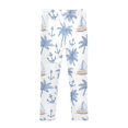 thumbnail image 4 of joogoo Girls' Leggings Palm Tree Sailboat Anchors Yoga Pants 9-10T, 4 of 8