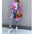 thumbnail image 5 of Women's Neck Cardigan Sweater Chunky Solid Casual Long Sweater Coat Open Front Knitwear Fashion Winter Coats, 5 of 13