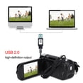thumbnail image 3 of Cámara portátil 1080P DV Alta definición Full HD 2 ° Rotación 16X Videocámaras Digitales para videocámaras, para Picnic al Aire Libre, Camping, etc.(Negro, Enchufe de US) Unbranded YS00647-03, 3 of 9