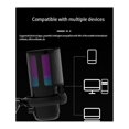 thumbnail image 2 of USB Microphone with RGB Lighting Switch One-Click Mute Professional Desktop Recording Mic with Stand Gaming Microphone, 2 of 5