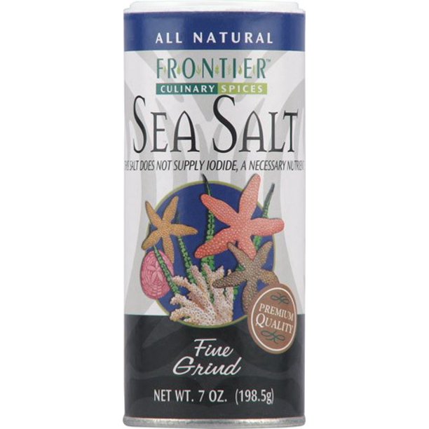 Frontier Fine Sea Salt, 7 Oz