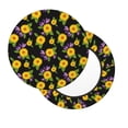 thumbnail image 2 of Bingfone Daisies Flowers Padded Round Bar Stool Cover Cushion with Elastic Fabric Round Chair Seat - Daisies Flowers, 2 of 7