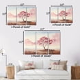 thumbnail image 4 of Designart "Solitude with a Minimalistic Pink Tree III" Landscape Trees Metal Wall Decor Set, 4 of 5