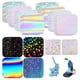 thumbnail image 2 of 200 Piezas de Suministros para Hacer Botones Cuadrados, Película Brillante para Máquina para Hacer Pins, Kit de 4 Estilos de Láminas Laminadas Holográficas Transparentes., 2 of 7