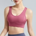 thumbnail image 2 of Everyday Bras for Women Womens Bras No Underwire plus Size Large Size Bras plus Size Sports Bra Bra to Make Look Smaller Bras Womens Bras Push up No Underwire plus Size Sports Bra for Women Hot Pink S, 2 of 6