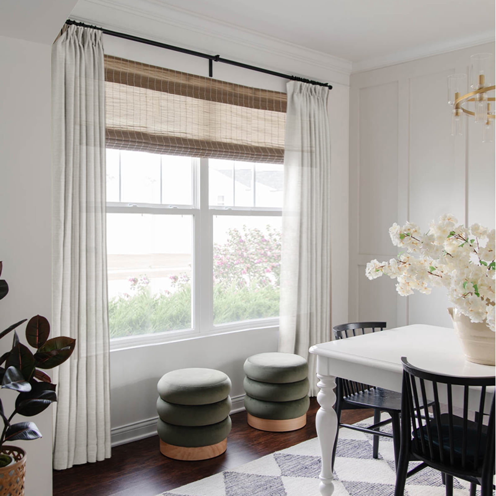 Lapalife Pinch Pleated Sheer Curtains 84 inches Long 2 Panels Set, Linen Pattern Light Filtering Sheer Curtain for Living Room Bedroom with Hooks and Rings, Light Gray, 40"x 108"