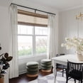 thumbnail image 3 of Lapalife Pinch Pleated Sheer Curtains 84 inches Long 2 Panels Set, Linen Pattern Light Filtering Sheer Curtain for Living Room Bedroom with Hooks and Rings, Light Gray, 40"x 84", 3 of 9