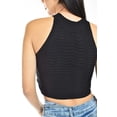 thumbnail image 4 of Crop top de textura ondulada Roman Fashion juvenil 0169 negro M, 4 of 5