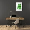 thumbnail image 3 of Aesthete 11x14 White Modern Wood Framed Museum Art Print Titled - Yes Surt Green, 3 of 4