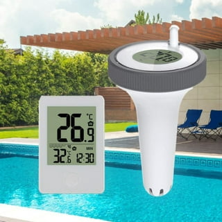 QIFEI Wireless Pool Thermometer Floating Easy Read, Remote Pool Thermometer  for Swimming Pool, Bath Water, and Hot Tubs