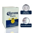 thumbnail image 2 of Corona Mini Beer Fridge with Freezer, 2.4 Cu. Ft, 70L Capacity White & Blue Compact Beverage Cooler, 2 of 15