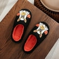 thumbnail image 6 of Mostsola Slippers for Women Funny Pumpkin Ghost Print Plush Cozy Indoor House Slippers Slip on Shoes, 6 of 9