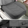 thumbnail image 3 of Funda para asiento de coche Unique Bargains, almohadilla inferior gris de cuero sintético con patrón de polígonos perforados, cojín semi-envuelto 3D universal para coche SUV camión 1 Pc, 3 of 7
