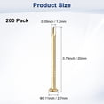 thumbnail image 3 of Uxcell 200-Pack Clavos Pequeños, 1.2mm x 20mm Clavos de Latón con Cabeza Redonda, 3 of 6