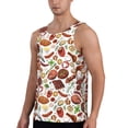 thumbnail image 2 of Cauagu Cooking Bbq Print Men's Sleeveless Muscle Shirts,Tank Tops Quick Dry Workout Tank Top Gym Muscle Tee Fitness Bodybuilding T Shirt for Men-XX-Large, 2 of 7