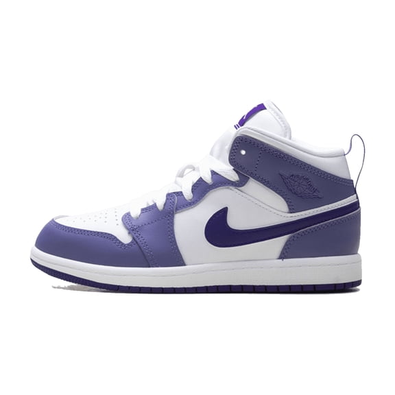 Jordan PRE SCHOOL Jordan 1 Mid PS "Dusty Amethyst White Court Purple" DQ8424 500 DQ8424 500 from Stadium Goods