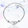 thumbnail image 3 of Pulsera de imitación de las mujeres pulsera de corazón en forma de corazón pulseras de joyería, 3 of 7