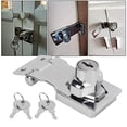 thumbnail image 4 of Hasp Latch, Antitheft Keyed Locking Hasp Twist Knob Zinc Alloy    For Mailbox For Cabinet, 4 of 8