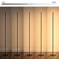 thumbnail image 5 of EDISHINE LED Corner Floor Lamp with Remote for Living Room, 7CCT, Dimmable, 57.5 inch Minimalist Standing Lamp for Bedroom, Offiice, Home Decor, Black, 5 of 11
