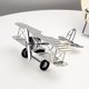 thumbnail image 3 of Adornos de modelo de avión de lujo ligero, decoración creativa y personalizada para el vestíbulo del gabinete de vinos, plateado, 3 of 4