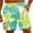 Green, variant on Iyufng Mens Shorts with Pockets Men's Shorts Drawstring,Men's Special Print Beach Casual Trouser Shorts Pants