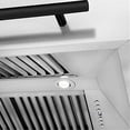 thumbnail image 5 of ZLINE 30" Autograph Edition Fingerprint Resistant Stainless Steel Range Hood with Matte Black Handle, 5 of 5