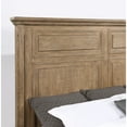 thumbnail image 3 of Dark Brown Queen Bed By - Composed Of Pine, Asian Hardwood Solids, Pine Veneers, Engineered Woods Uniting Rustic And Elegant With Substantial Molding, Beveled Sections Wood, Tapered Legs Distressed, 3 of 4