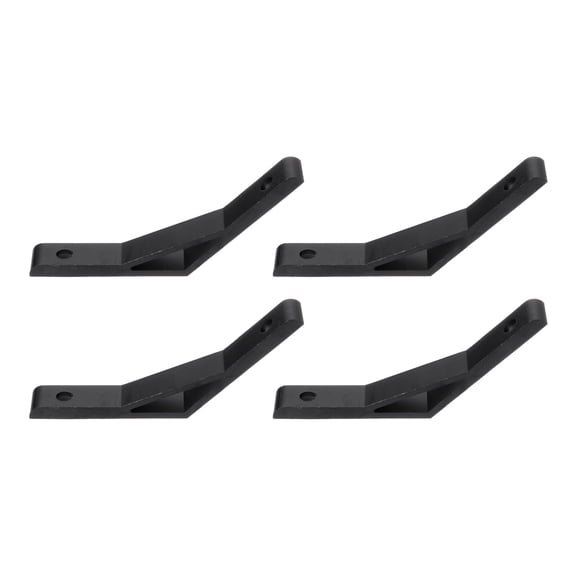 Uxcell 4 Pcs 135 Degree Aluminum Profile Corner Brackets, 4.33 x 0.55 Inch(Black)