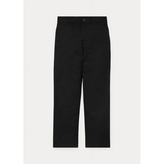 Polo Ralph Lauren Pants Deep Solid Flat Front Zip, Black Size 10
