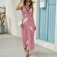 thumbnail image 6 of Flamingo Pattern Pattern Design Sleeveless Dress Summer Clothes for Women Women's Clothing 2025, 6 of 7