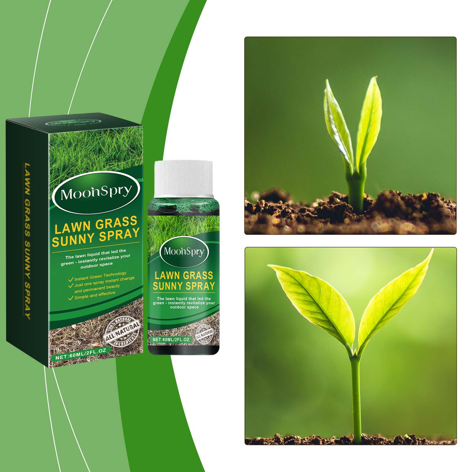 60ml Liquid Lawn Fertilizer - Grass Fertilizer for Lawn, Ideal Nitrogen ...